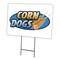 Signmission Corn Dogs Yard Sign & Stake outdoor plastic coroplast window, C-1824 Corn Dogs C-1824 Corn Dogs - alternate 1
